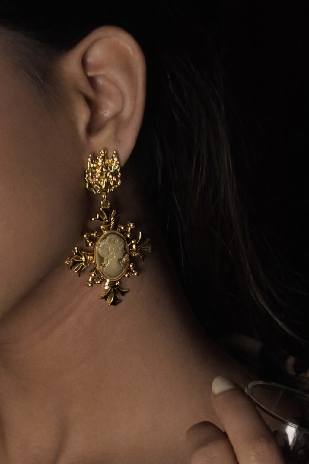Victorian Vintage Gold Earrings