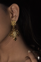 Victorian Vintage Gold Earrings