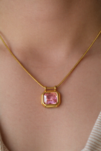 Pink Stone Necklace