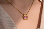 Pink Stone Necklace