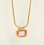 Pink Stone Necklace