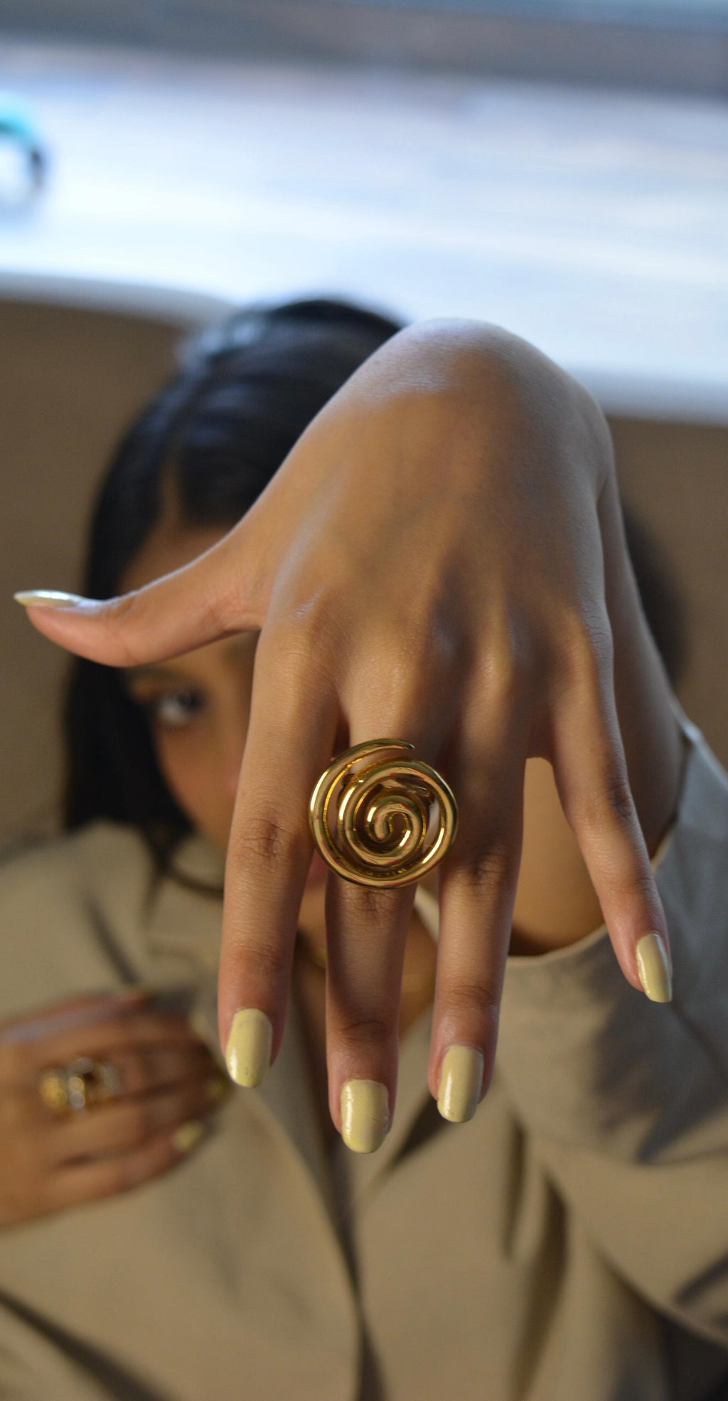 Spiral Statement Ring