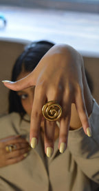 Spiral Statement Ring