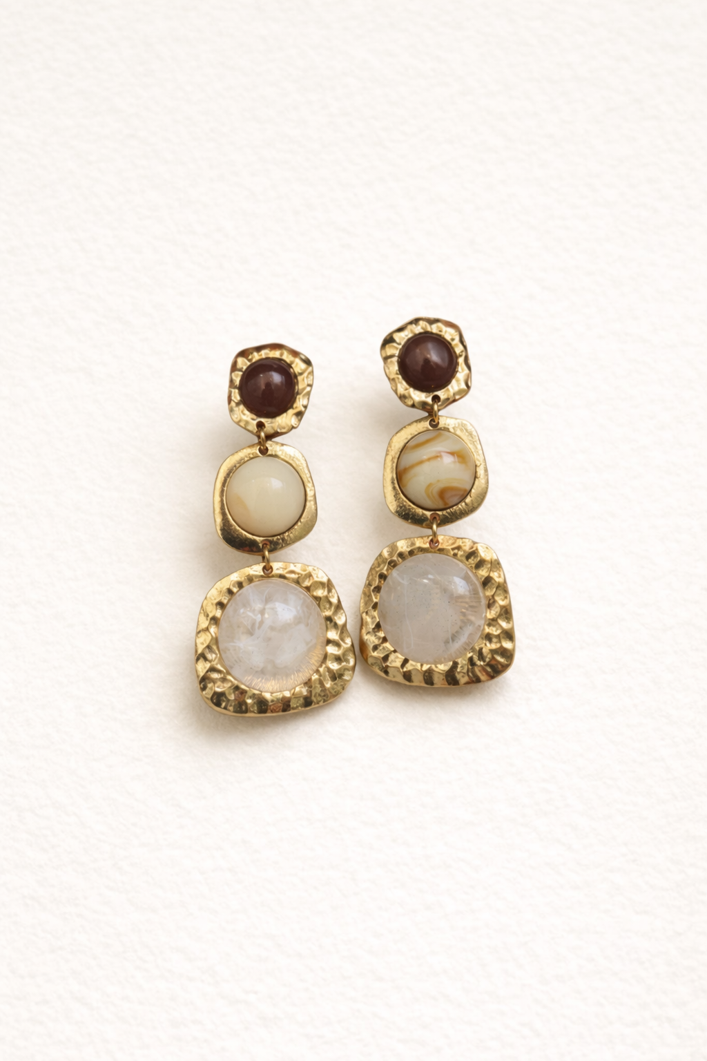 Multi stone earring