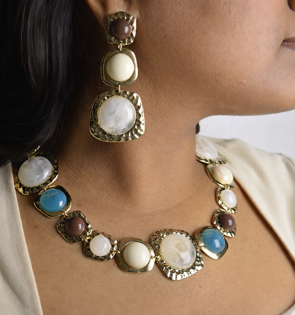 Multi stone necklace