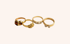 Set of 4 rings (Gold)